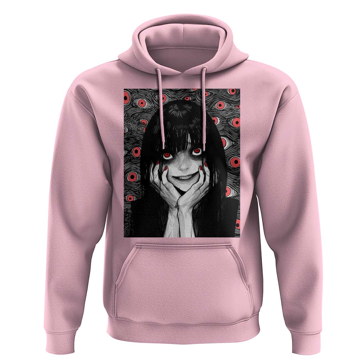 Horror Anime Girl Manga Creepy Halloween Hoodie