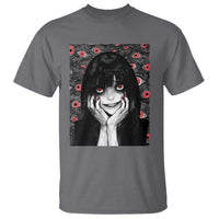 Horror Anime Girl Manga Creepy Halloween T Shirt - Wonder Print Shop