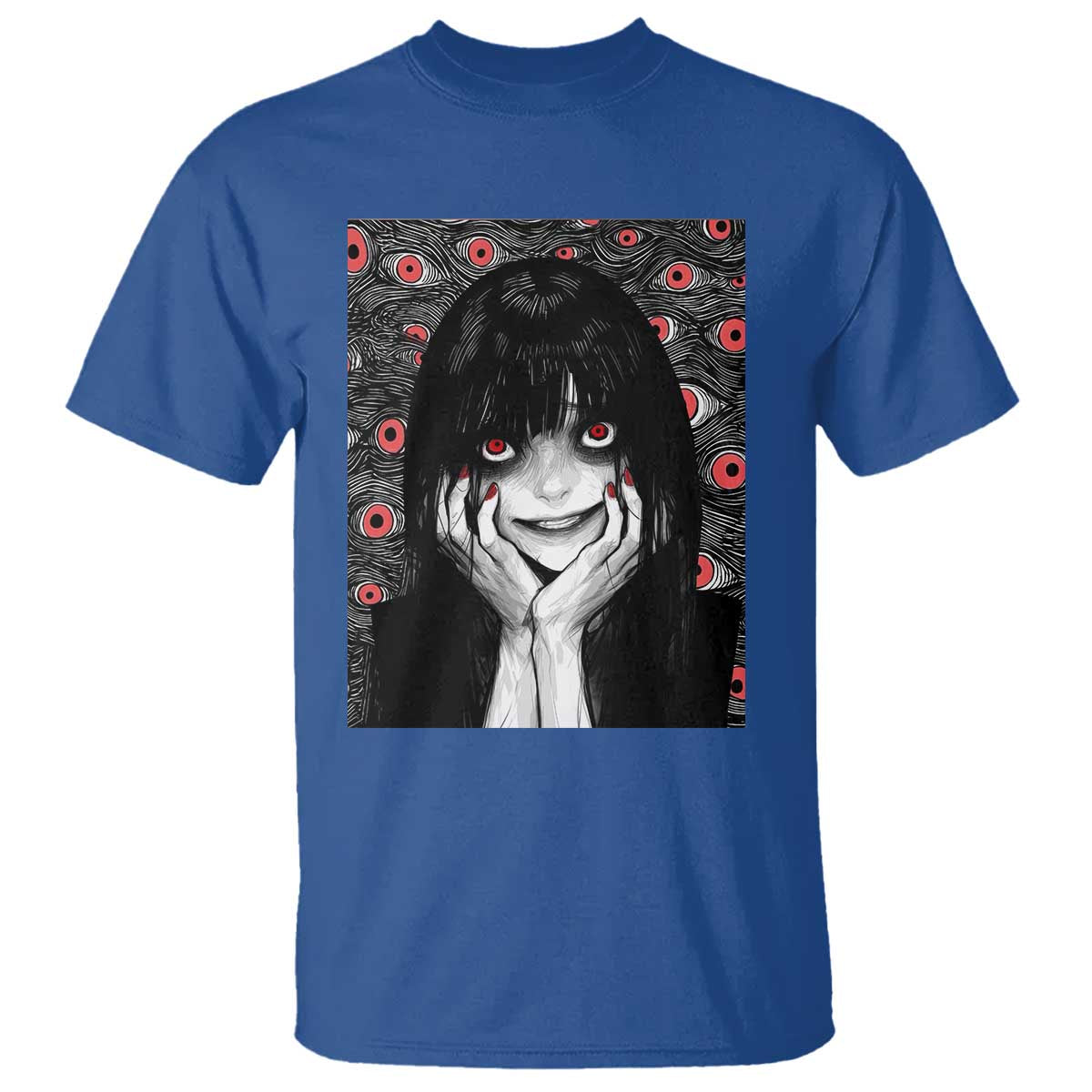 Horror Anime Girl Manga Creepy Halloween T Shirt - Wonder Print Shop