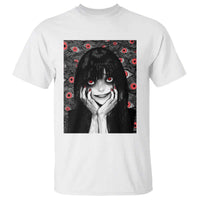 Horror Anime Girl Manga Creepy Halloween T Shirt - Wonder Print Shop