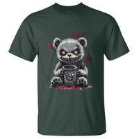 Emo Bear Coffee Creepy Halloween T Shirt - Wonder Print Shop
