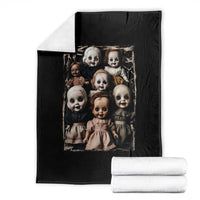 Creepy Dolls Horror Halloween Throw Blanket - Wonder Print Shop