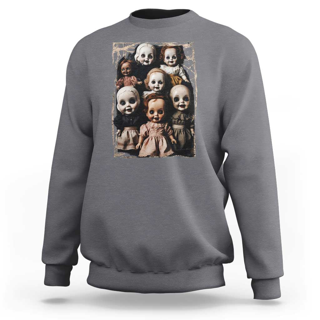Creepy Dolls Horror Halloween Sweatshirt - Wonder Print Shop