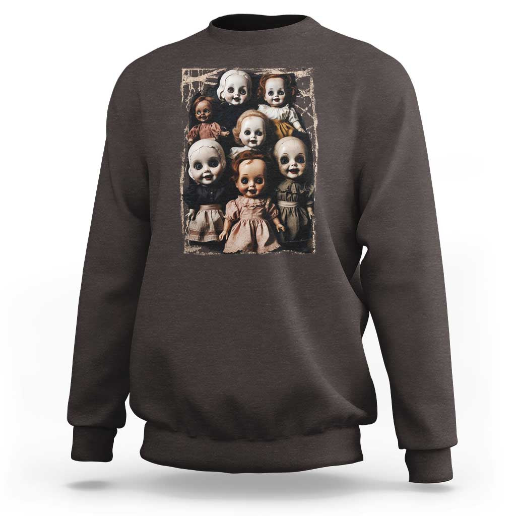 Creepy Dolls Horror Halloween Sweatshirt - Wonder Print Shop