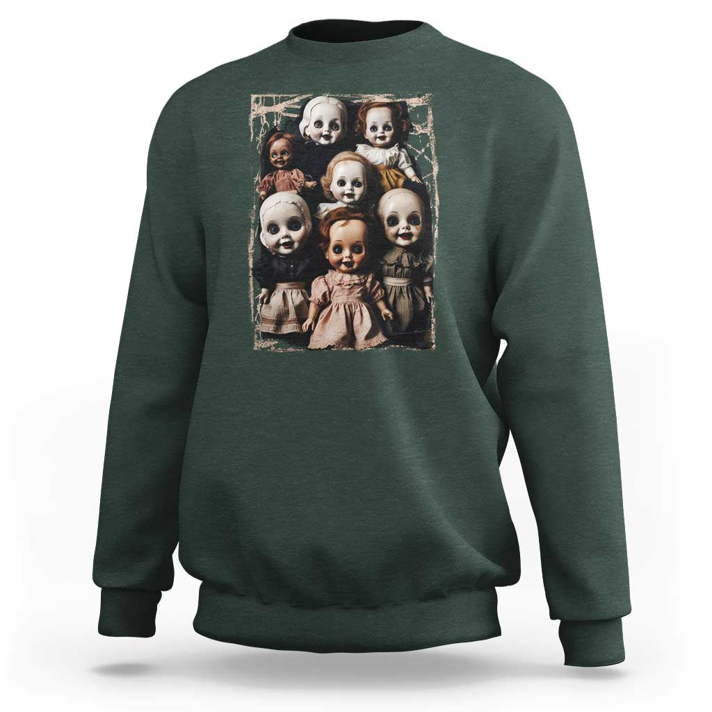 Creepy Dolls Horror Halloween Sweatshirt - Wonder Print Shop