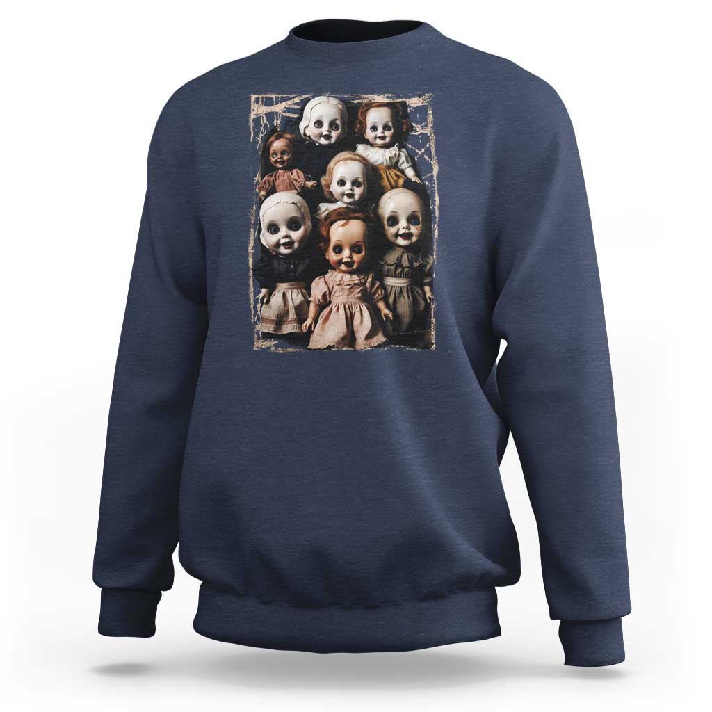 Creepy Dolls Horror Halloween Sweatshirt - Wonder Print Shop