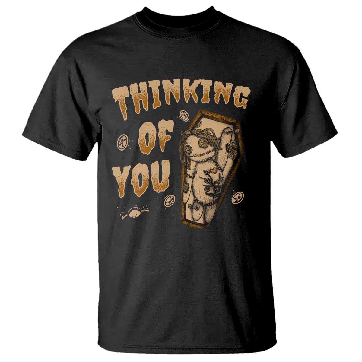 Voodoo Doll T Shirt Thinking Of You Horror Halloween - Wonder Print Shop