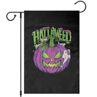 Funny Halloween Garden Flag Halloweed Pumpkin Weed Cannabis Smoking - Wonder Print Shop