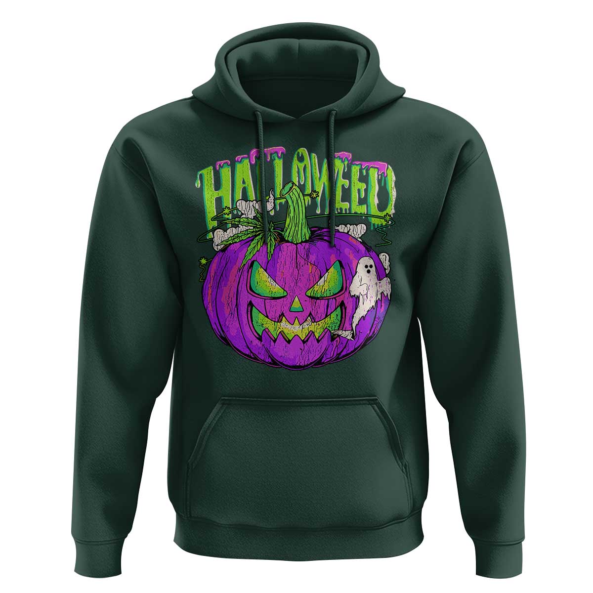 Funny Halloween Hoodie Halloweed Pumpkin Weed Cannabis Smoking