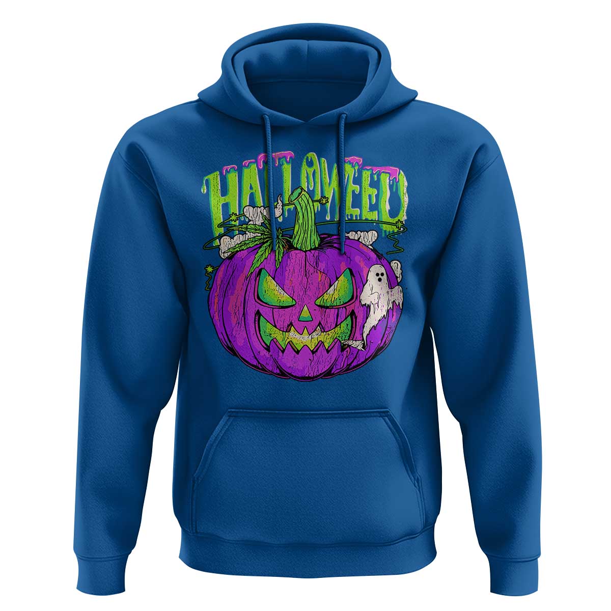 Funny Halloween Hoodie Halloweed Pumpkin Weed Cannabis Smoking