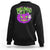 Funny Halloween Sweatshirt Halloweed Pumpkin Weed Cannabis Smoking - Wonder Print Shop