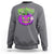 Funny Halloween Sweatshirt Halloweed Pumpkin Weed Cannabis Smoking - Wonder Print Shop