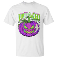 Funny Halloween T Shirt Halloweed Pumpkin Weed Cannabis Smoking - Wonder Print Shop