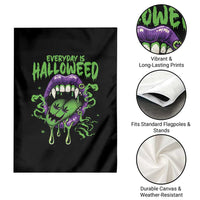 Funny Halloween Garden Flag Everyday Is Halloweed Vampire Weed Cannabis Smoking - Wonder Print Shop
