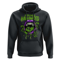 Funny Halloween Hoodie Everyday Is Halloweed Vampire Weed Cannabis Smoking