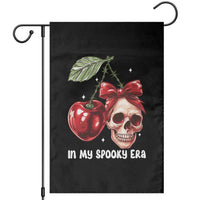 Halloween Coquette Garden Flag In My Spooky Era Skull Cherry - Wonder Print Shop