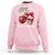 Halloween Coquette Sweatshirt In My Spooky Era Skull Cherry - Wonder Print Shop