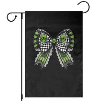 Coquette Halloween Garden Flag Spooky Bow Skull - Wonder Print Shop