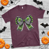 Coquette Halloween T Shirt Spooky Bow Skull - Wonder Print Shop
