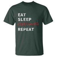 Horror Movie Lover T Shirt Eat Sleep Creepypasta Repeat - Wonder Print Shop