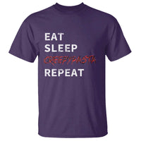 Horror Movie Lover T Shirt Eat Sleep Creepypasta Repeat - Wonder Print Shop