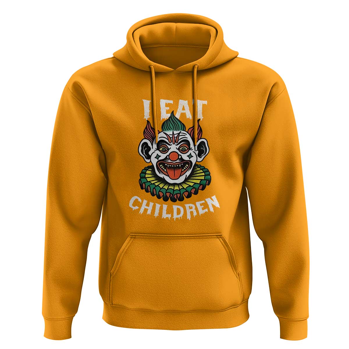 Halloween Clown Hoodie I Eat Children Spooky Mask