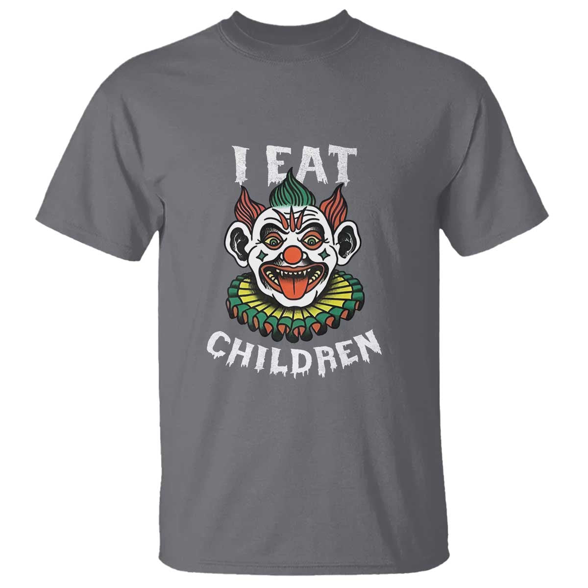 Halloween Clown T Shirt I Eat Children Spooky Mask - Wonder Print Shop