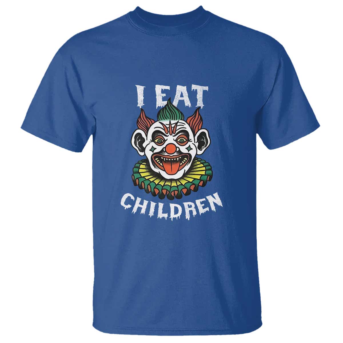 Halloween Clown T Shirt I Eat Children Spooky Mask - Wonder Print Shop