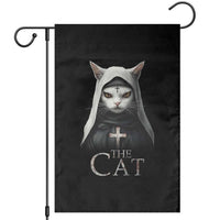 Halloween Cat Garden Flag The Cat Nun Spooky - Wonder Print Shop