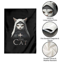 Halloween Cat Garden Flag The Cat Nun Spooky - Wonder Print Shop