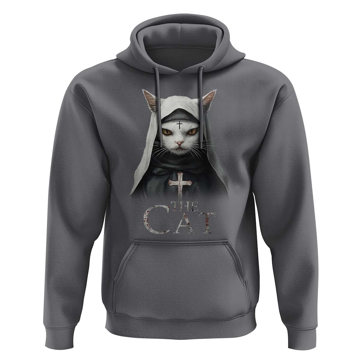Halloween Cat Hoodie The Cat Nun Spooky