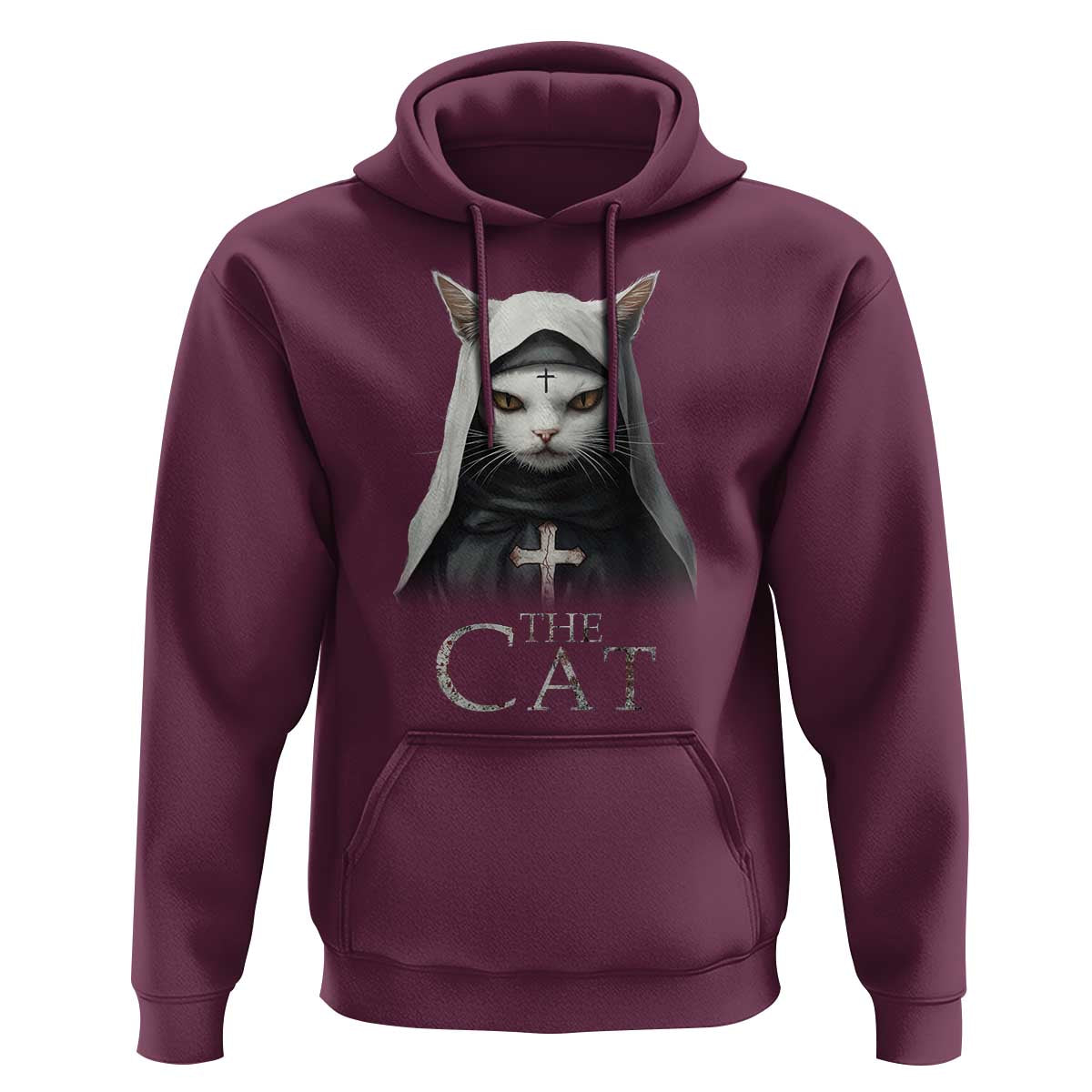 Halloween Cat Hoodie The Cat Nun Spooky