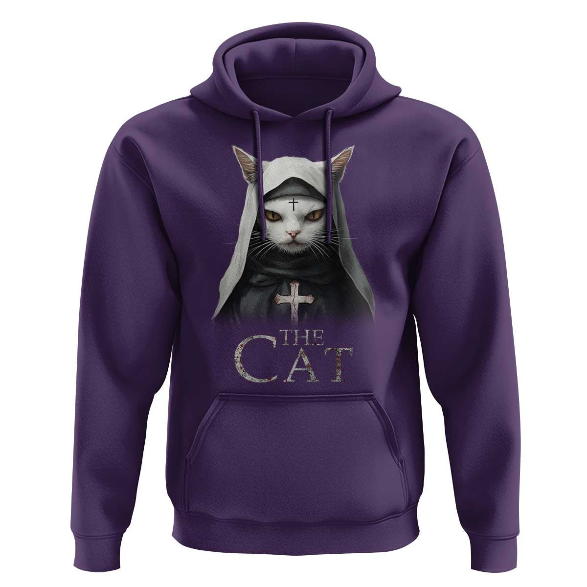 Halloween Cat Hoodie The Cat Nun Spooky