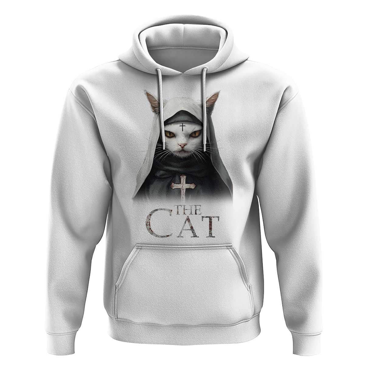 Halloween Cat Hoodie The Cat Nun Spooky