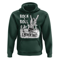 Halloween Rock N Roll Hoodie Will Never Die Zombie