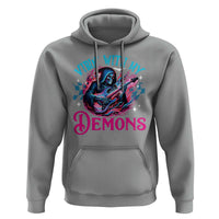 Halloween Rock N Roll Hoodie Vibing With My Demons