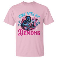 Halloween Rock N Roll T Shirt Vibing With My Demons - Wonder Print Shop