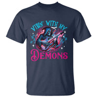 Halloween Rock N Roll T Shirt Vibing With My Demons - Wonder Print Shop