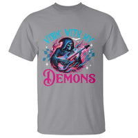 Halloween Rock N Roll T Shirt Vibing With My Demons - Wonder Print Shop