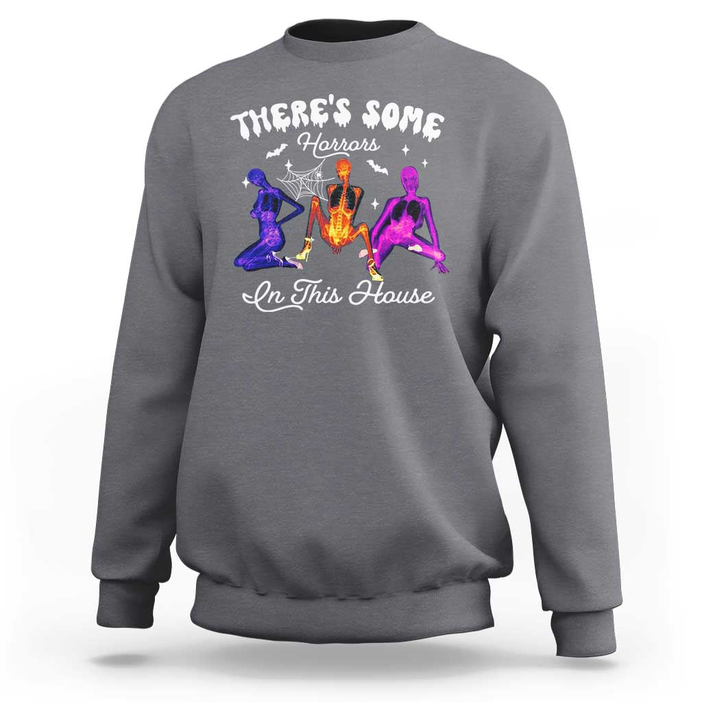 Funny Halloween Sweatshirt There're some Horrors In This House - Wonder Print Shop