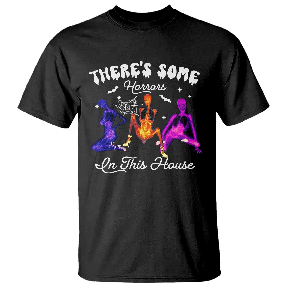 Funny Halloween T Shirt There're some Horrors In This House - Wonder Print Shop