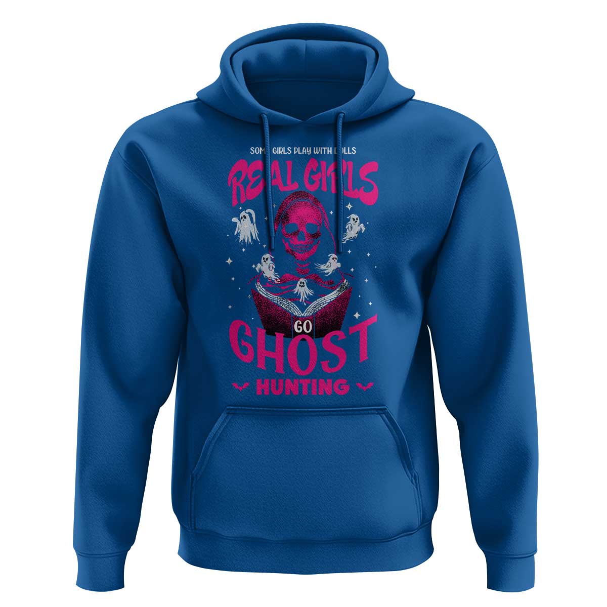 Real Girls Go Ghost Hunting Hoodie Paranormal Investigator Spooky Halloween