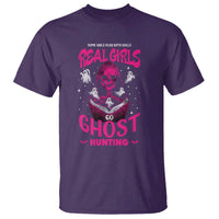 Real Girls Go Ghost Hunting T Shirt Paranormal Investigator Spooky Halloween - Wonder Print Shop