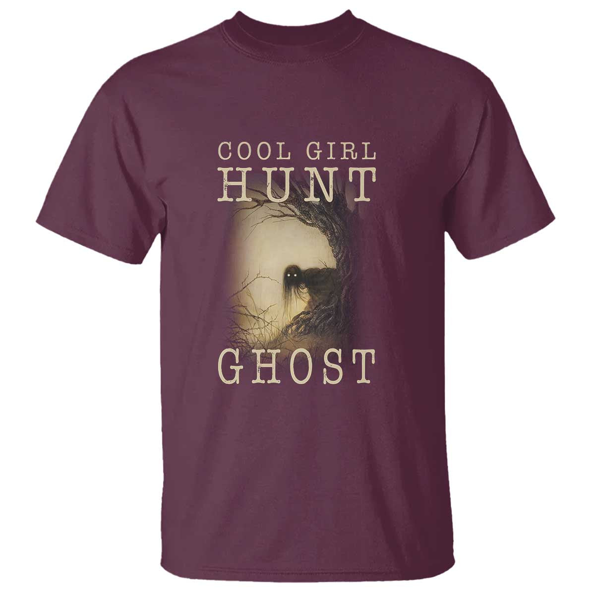 Cool Girls Hunt Ghost T Shirt Paranormal Investigator Creepy Halloween - Wonder Print Shop
