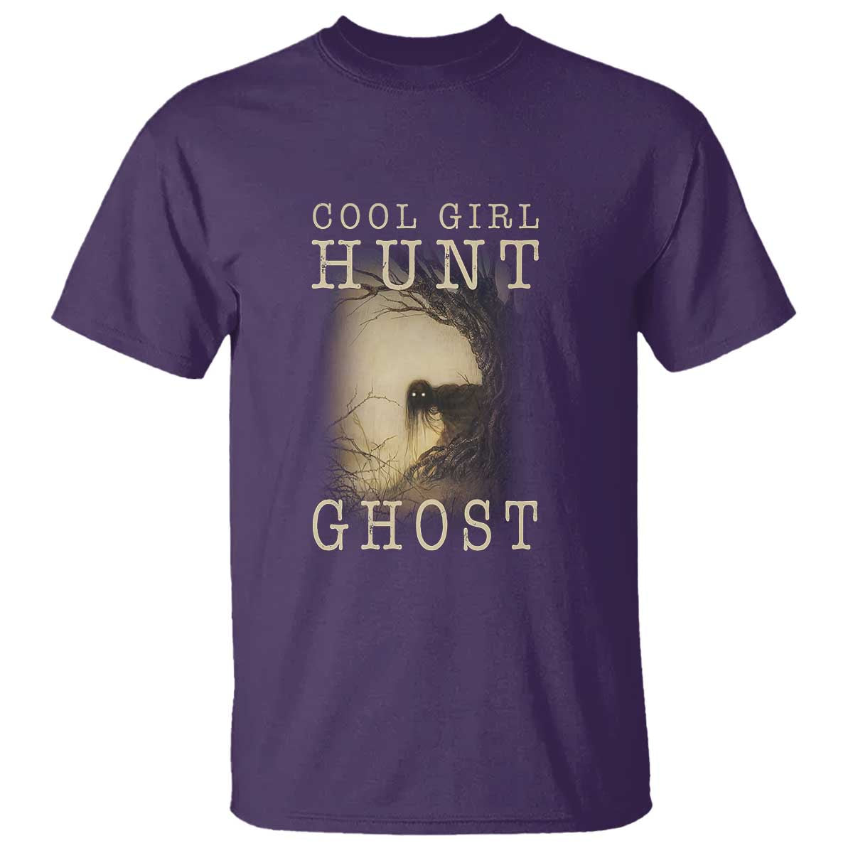 Cool Girls Hunt Ghost T Shirt Paranormal Investigator Creepy Halloween - Wonder Print Shop