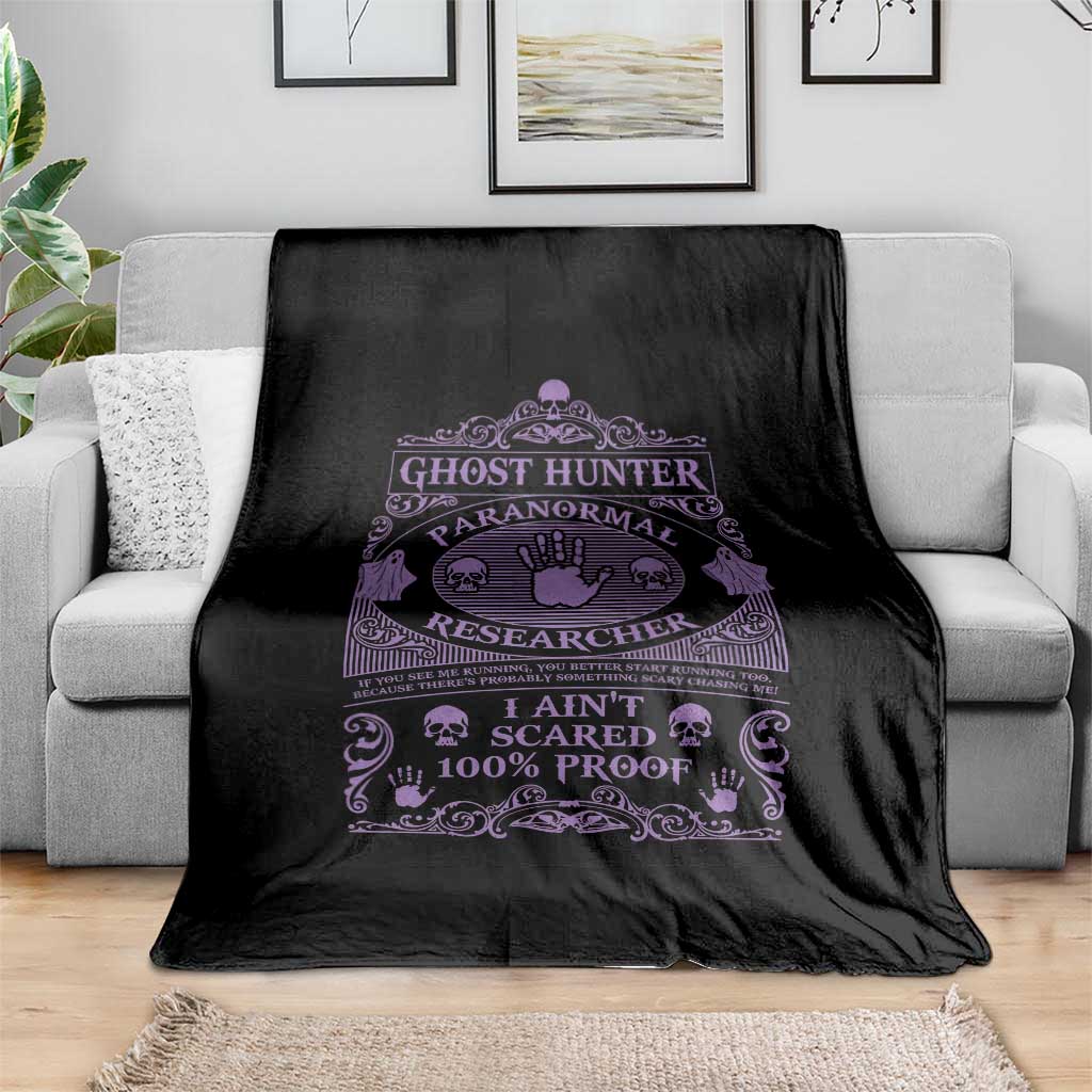 Ghost Hunting Throw Blanket Halloween Paranormal Researcher - Wonder Print Shop