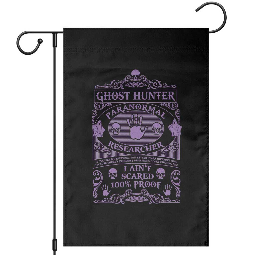 Ghost Hunting Garden Flag Halloween Paranormal Researcher - Wonder Print Shop