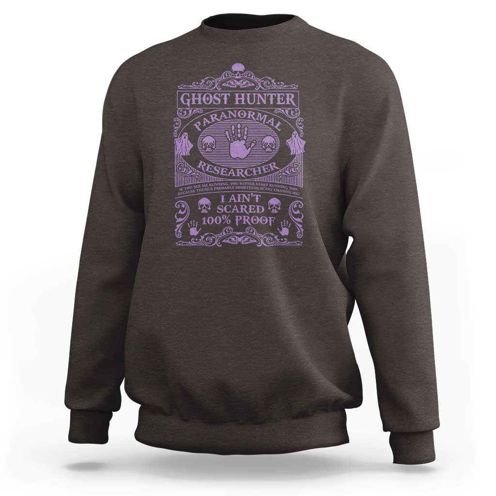 Ghost Hunting Sweatshirt Halloween Paranormal Researcher - Wonder Print Shop