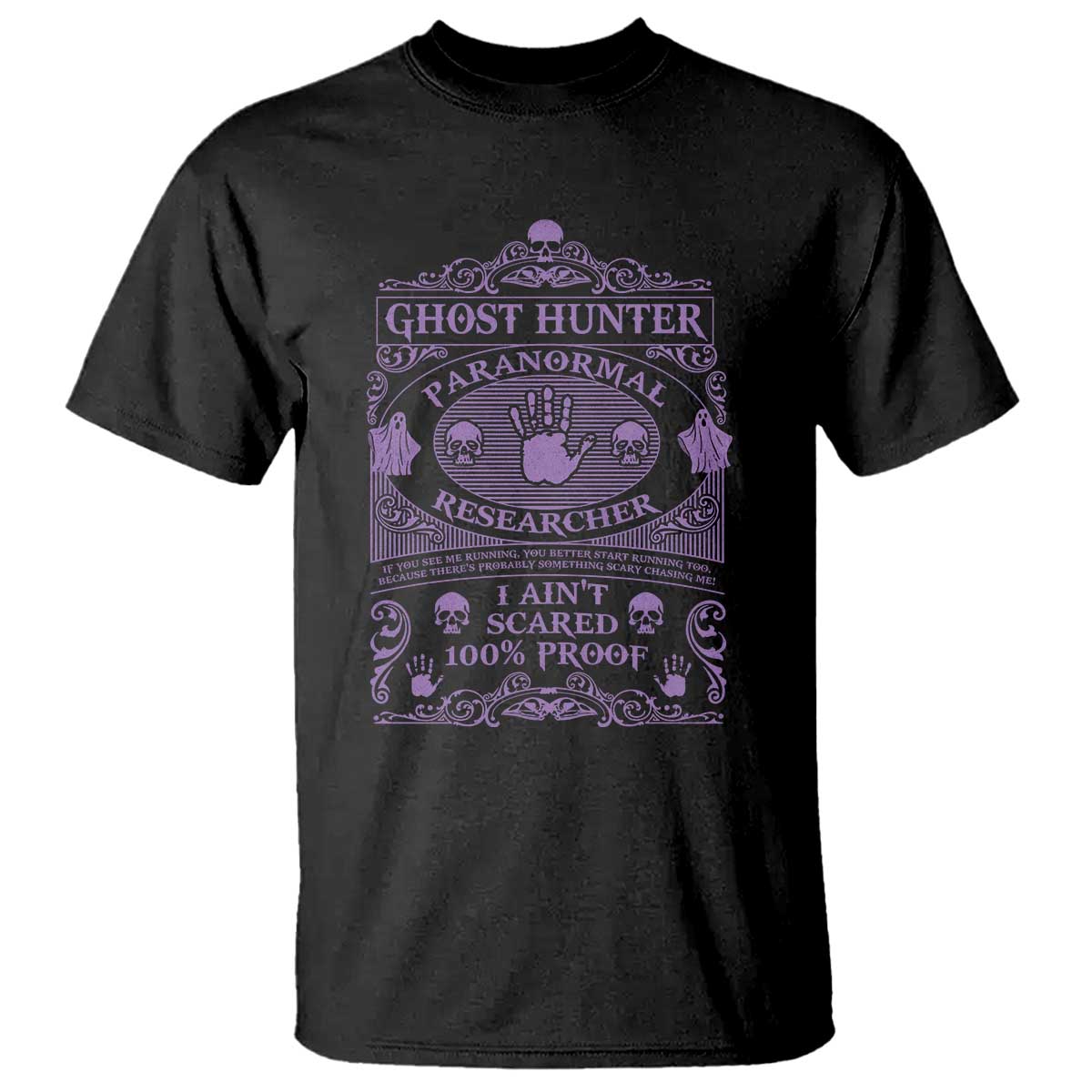 Ghost Hunting T Shirt Halloween Paranormal Researcher - Wonder Print Shop