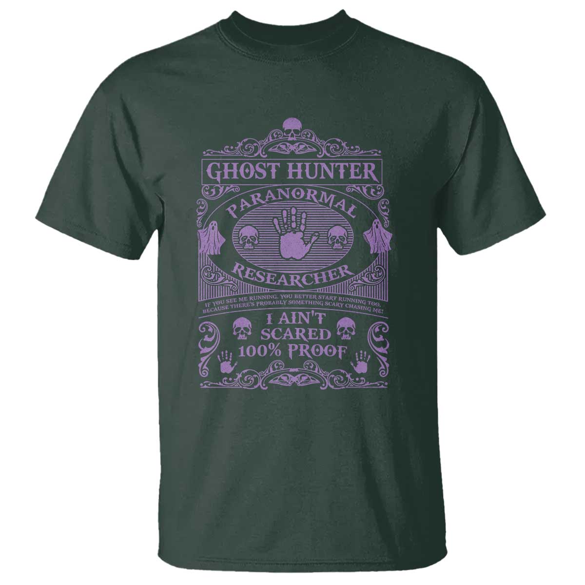 Ghost Hunting T Shirt Halloween Paranormal Researcher - Wonder Print Shop